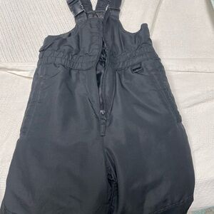 Kids Black Snow Bib
